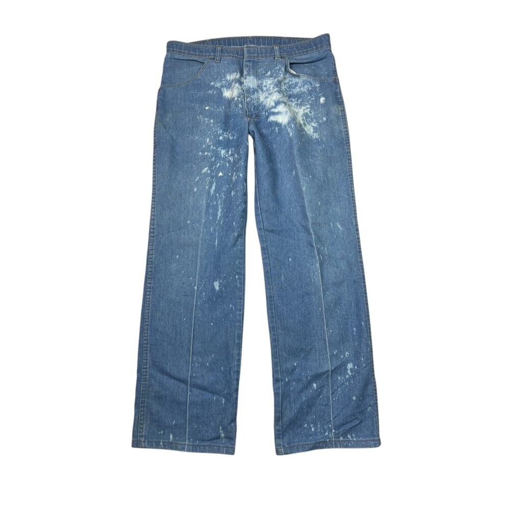 Wrangler VTG 90s Straight Flex Fit Waist Jeans FLAW Medium Wash Mens 36x30